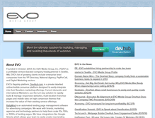 Tablet Screenshot of evomediagroup.com